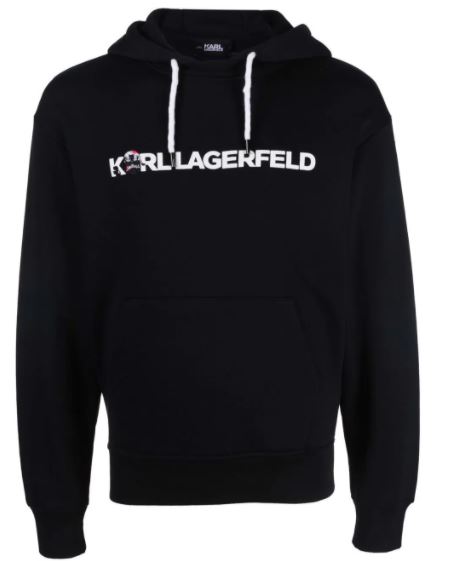 Sudadera Karl Lagerfeld unisex ikonik animal hoodie negro